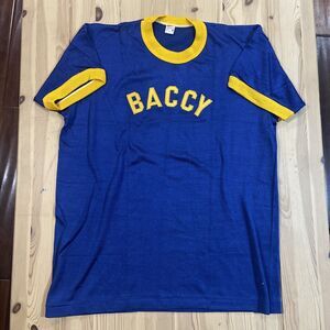 Vintage 1950’s "Baccy" Southern Tag Ringer Jersey Sz L 42-44